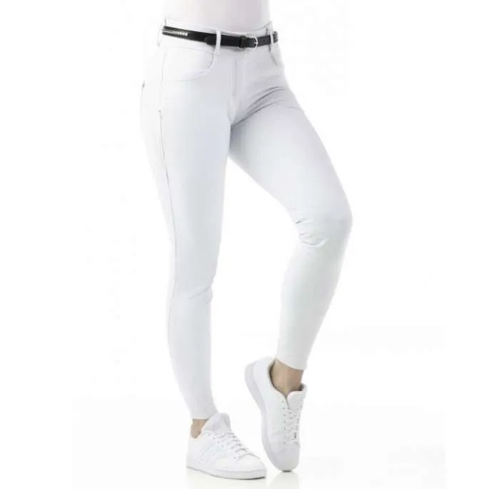Meilleur Prix Pantalon push-up Equithme Bella - blanc - 42