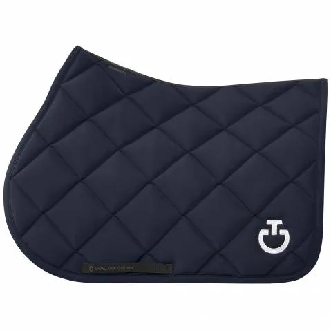 Tapis de selle Diamond Quilted Bleu marine - CAVALLERIA TOSCANA - Bleu marine - Mixte - Cheval Promotion