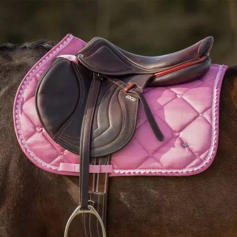 Satisfait Ou Rembours Tapis de selle Lyvia MIXTE - QHP - Confort et respirabilit - Rose - Mixte - Cheval