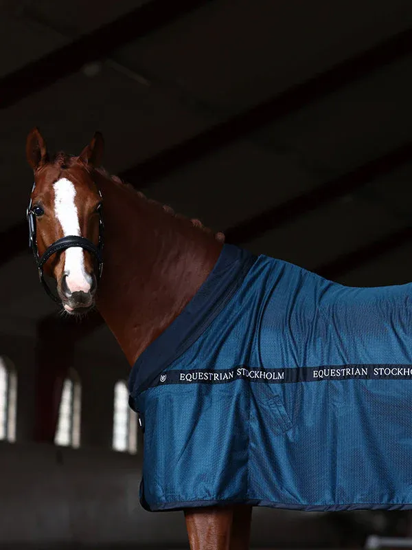 Offre Exclusive Manta para caballo Equestrian Stockholm Mesh Cooler manta Blue Meadow - 125 / Blue Meadow