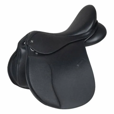 Offre Du Jour Selle mixte Comfort en cuir pleine fleur noir - Waldhausen - Noir - 17,5