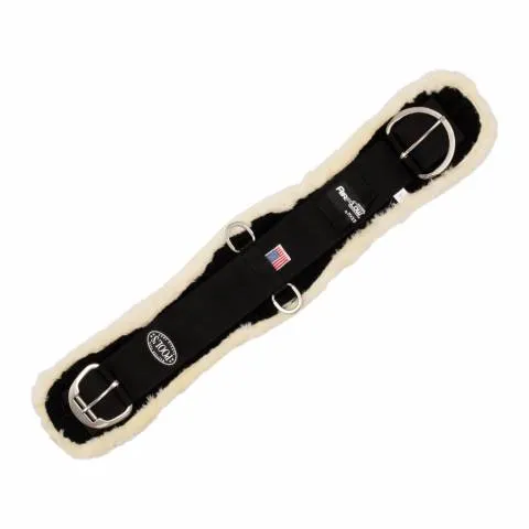 Petit Prix Sangle western confort synthtique Airflow Pool's - Noir - 26" (66cm )