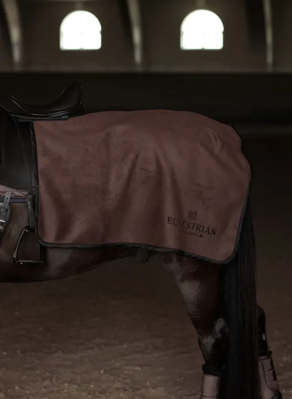 Manta para caballo Equestrian Stockholm Heavy Fleece Quarter manta Mocha - Full / Modern Mocha Meilleure Vente