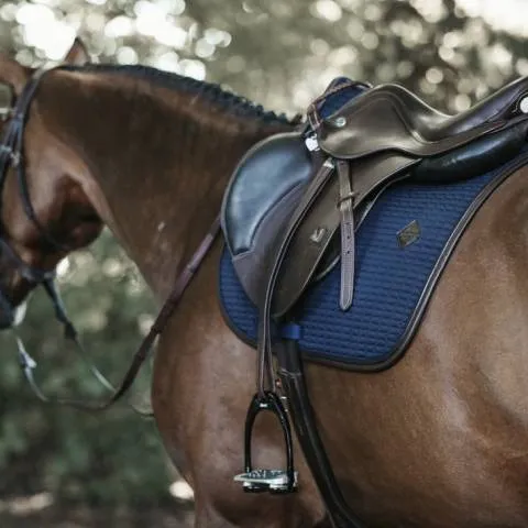 Marque Tapis Color Edition Leather MIXTE - Kentucky - Bleu Marine - Mixte - Poney