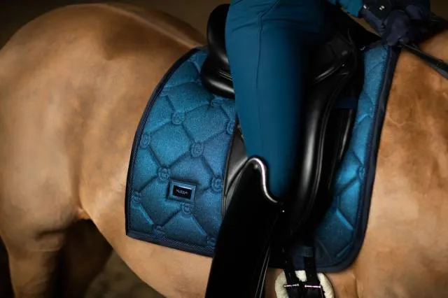 Tapis Glimmer Blue Meadow DRESSAGE - Equestrian Stockholm - Bleu - Dressage - Cob Super Prix