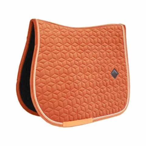 Tapis de selle mixte velvet orange – Kentucky – rembourrage pais – Orange – Mixte – Cheval Vente Flash