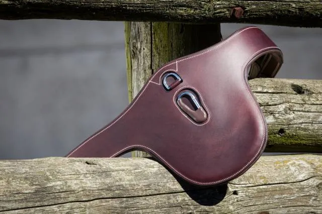Sangle Bavette HFI Evo cuir avec mousqueton marron Prix Promo