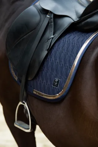 Quantit Limite Tapis de selle Mattgloss Contrast Classic Sports 2024 - Eskadron - Taupe - Dressage - Cheval