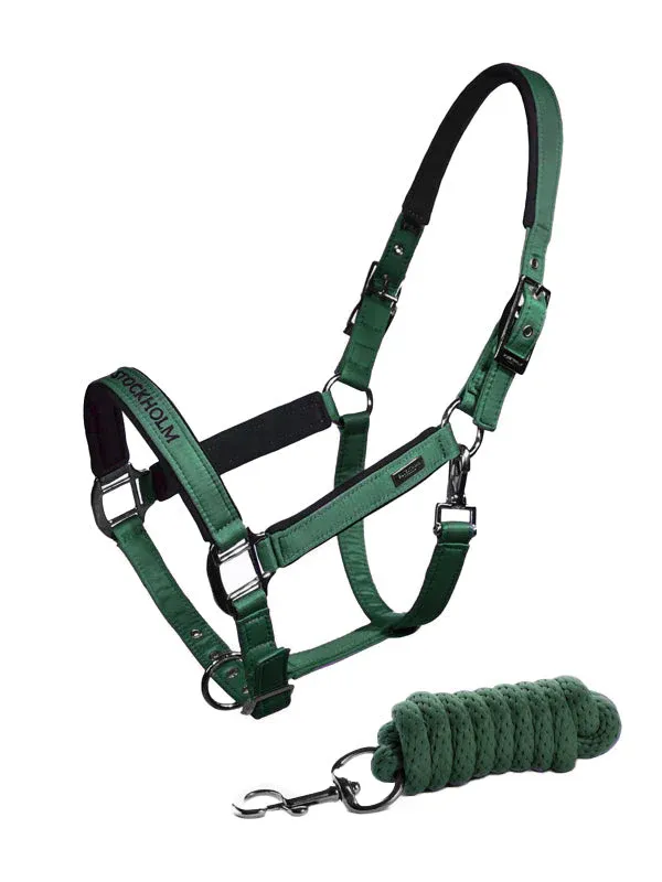 Clean cabezada de cuadra & ramal Equestrian Stockholm cabezada de cuadra & ramal Sycamore - Cob / Sycamore Green Authentique