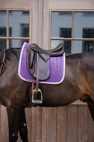 Tapis Velvet Contrast Dressage- Kentucky - Bordeaux - Dressage - Cheval Satisfait Ou Rembours
