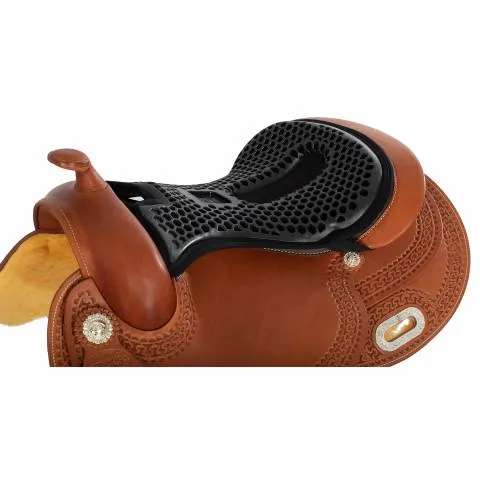 Couvre-sige selle Western Ortho-Coccyx Gel Acavallo - Noir Prix Bas