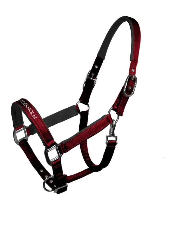 Line cabezada de cuadra Equestrian Stockholm Line cabezada de cuadra Bordeaux - Full / Bordeaux Vente Directe