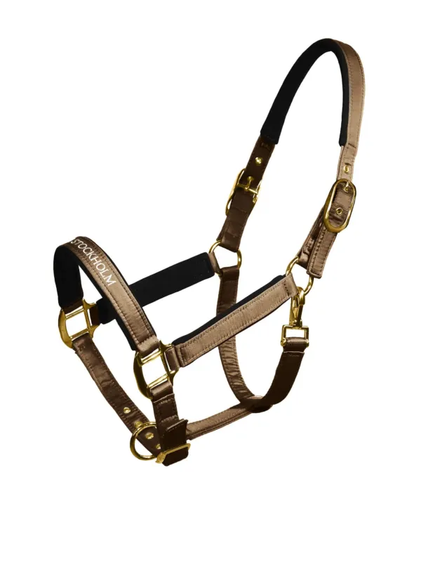 Line cabezada de cuadra Equestrian Stockholm Line cabezada de cuadra Champagne - Cob / Champagne Prix Bas