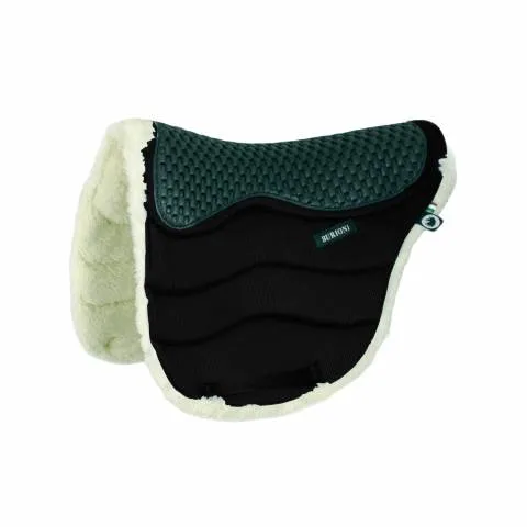 Tapis de selle TT / laine + gel endurance Burioni - Marron fonc - Cheval/Cob Vente Directe