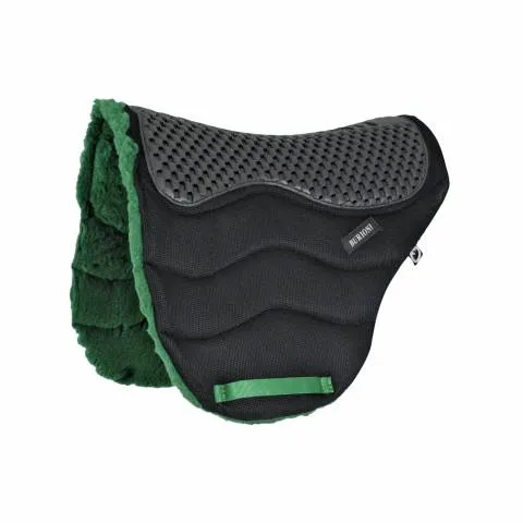 Tapis de selle endurance interieur duvet TT / polaire Burioni - Marron fonc - Cheval/Cob Offre Limite