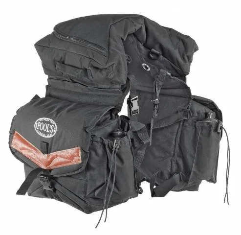 Super Prix Deluxe sacoche de randonne + gourdes Pool's - Marron fonc