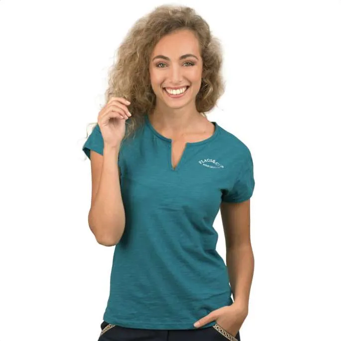 Tee-Shirt dame Ocana - Flags&Cup - marine - M Nouvel Arrivage