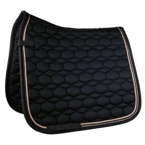 Tapis de selle Rosegold Glamour - HKM - vacuation d'humidit - Dressage - Blanc Meilleure Vente