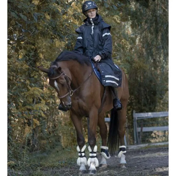 Vente Flash Impermable RiderCoat - Equithme - noir - adulte - S