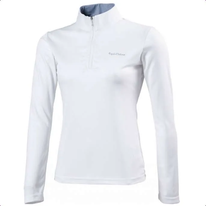 Usine Directe Polo Mesh ML - Equithme - blanc - femme - XL