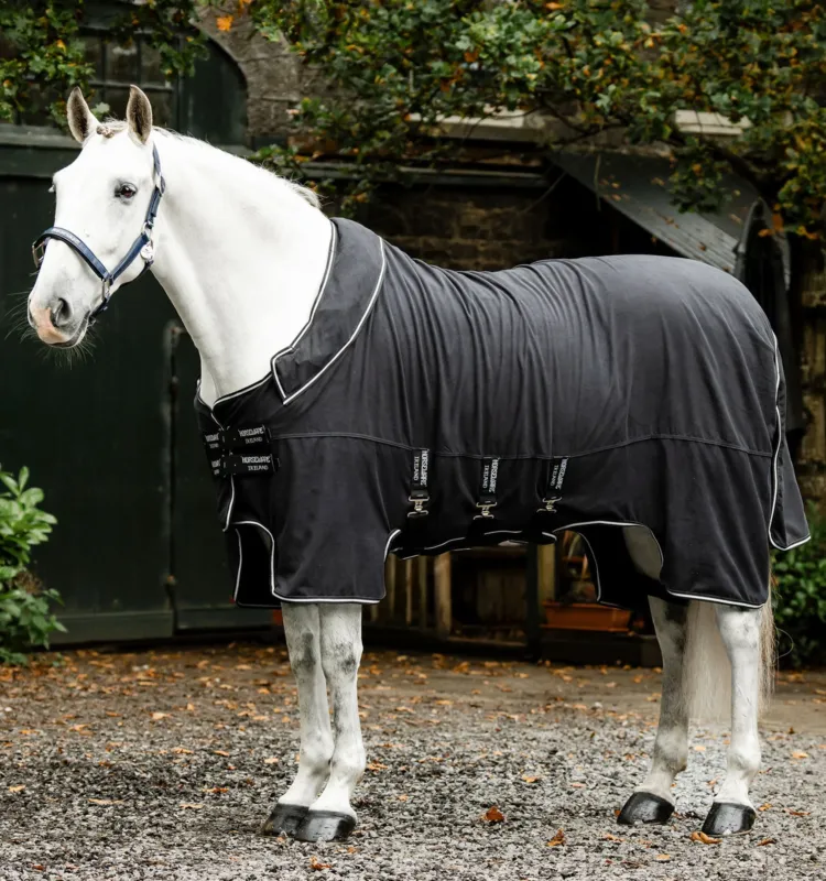 Couverture Horseware Show Ready - 155 cm - Noir / noir / argent Jusqu puisement Des Stocks