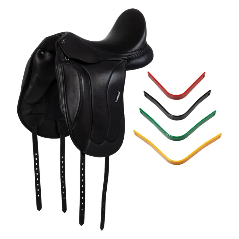 Selle de dressage Supreme New Orleans 4 arcade incluses - 18" - Noir Dernire Chance