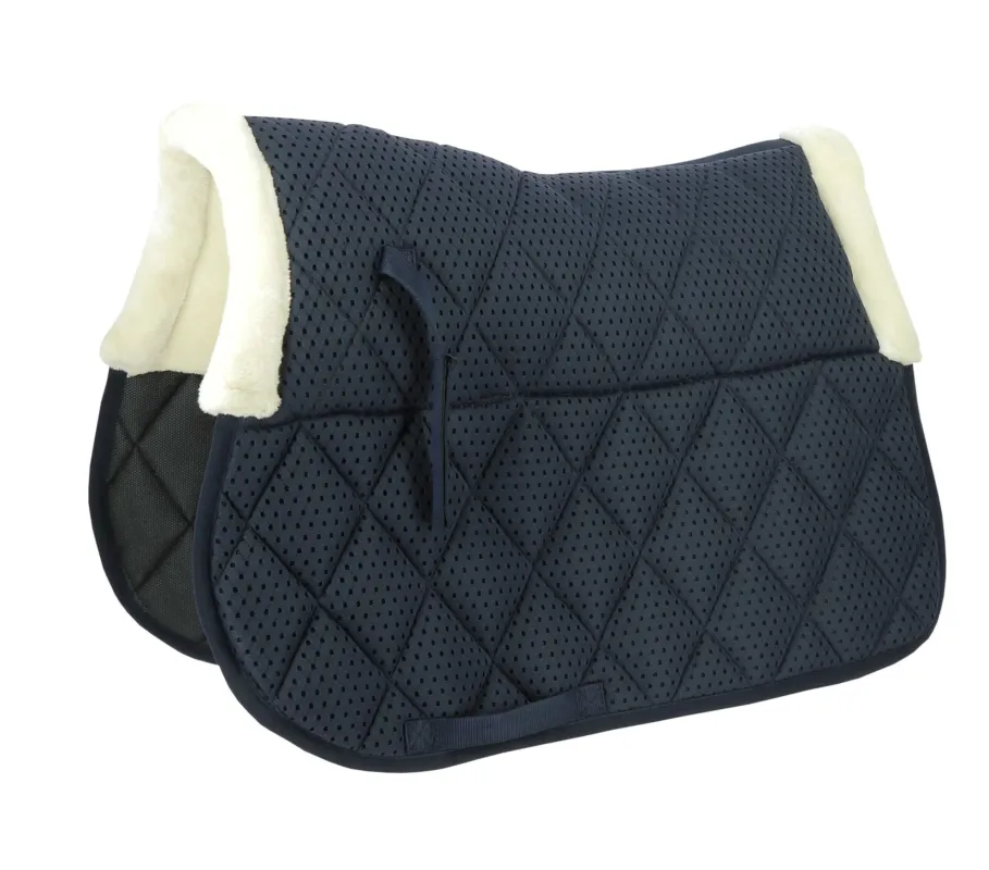 Tapis de selle Equithme Pro air - Cheval - Bleu marine Prix Choc
