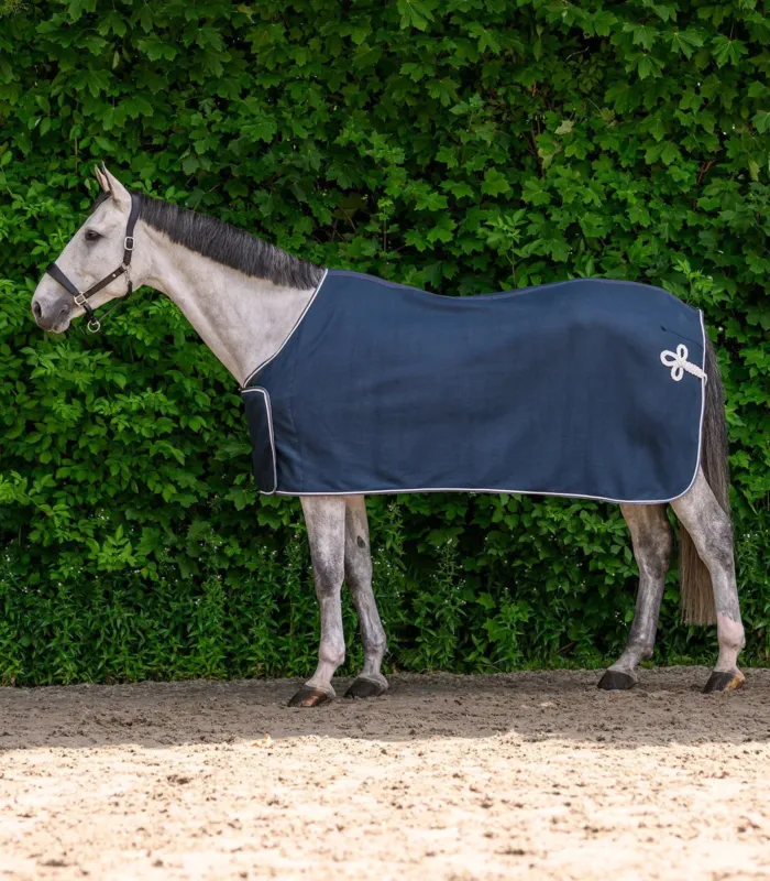 Couverture sponsor en polaire Wladhausen Economic - 125 cm - Bleu nocturne Certifi