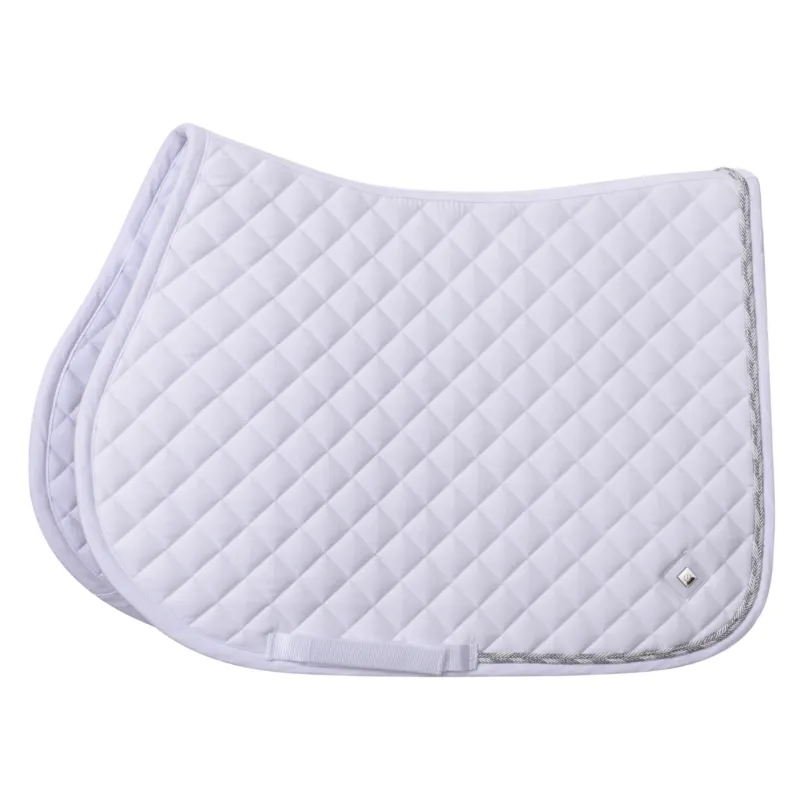 Super Prix Tapis de selle Imperial Riding Basic cotton GP - Poney - Blanc