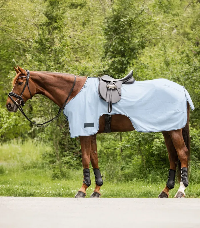 Chemise anti-mouche Waldhausen Protect - 135 cm - Bleu clair / bleu nocturne Prix Rduit