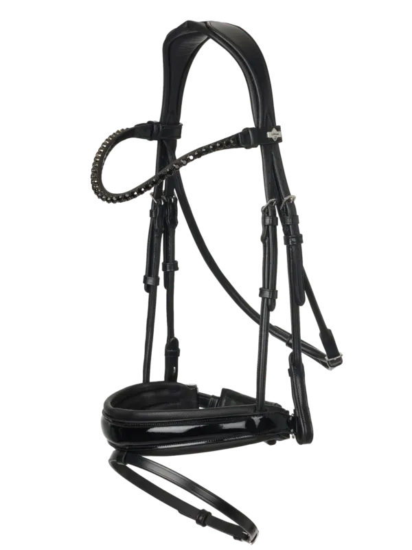 Bridon LeMieux Kudos Patent dressage - Poney - Noir Prix Bas