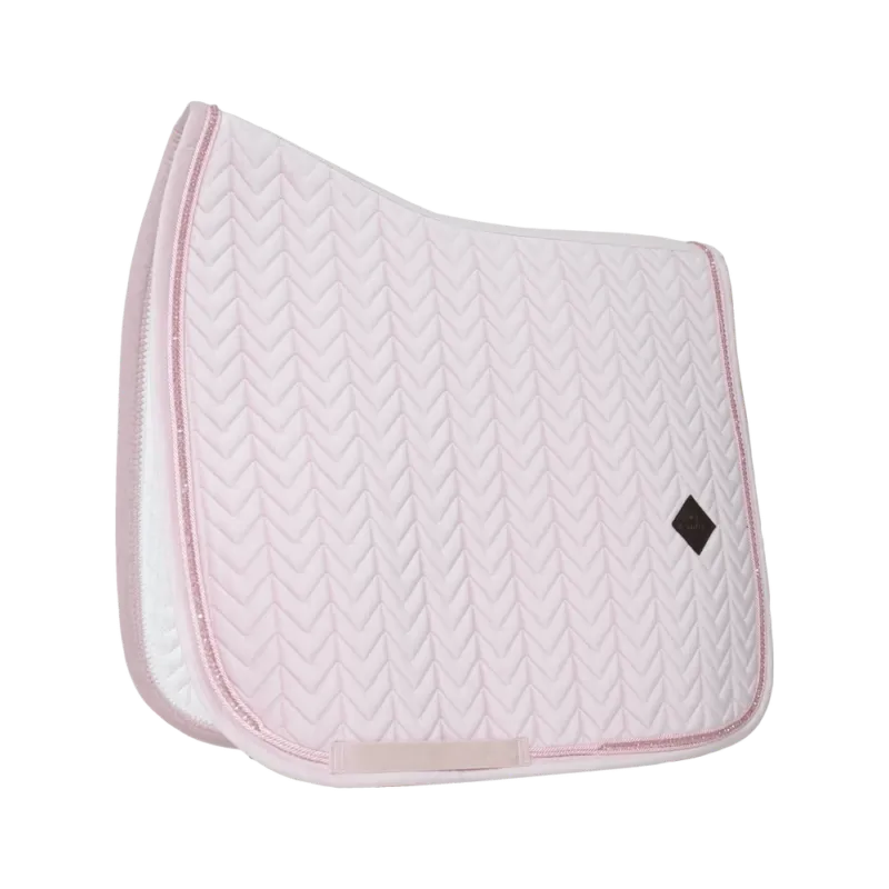 Offre Exclusive Tapis de selle Velvet Pearls dressage Kentucky - Rose ple