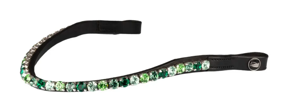 Remise Frontal Supreme Shade avec strass - Cheval - Noir / vert