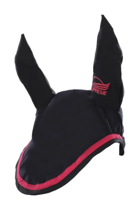 Offre Spciale Bonnet Poney en Coton avec Passepoil Contrastant Supreme - Marine / fuchsia