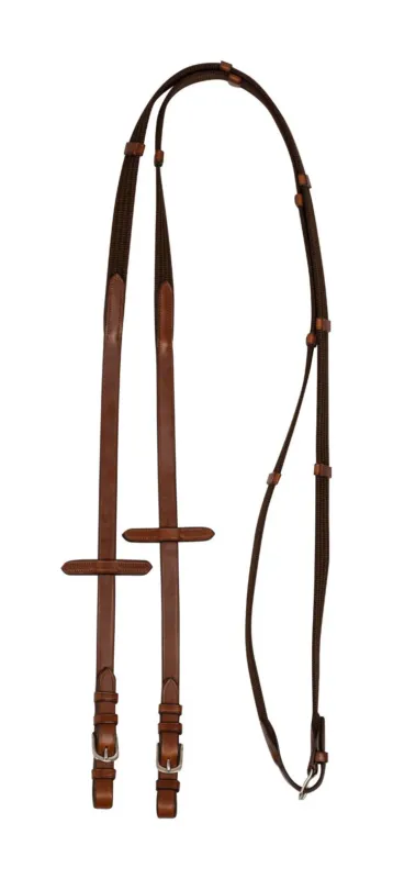 Meilleure Vente Rnes en nylon avec boucles en cuir Acavallo - Cognac