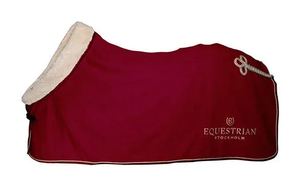 Paiement Scuris Couverture polaire Equestrian Stockholm fourrure - 115 cm - Bordeaux