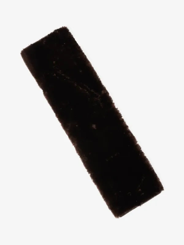 Fourreau de sangle de dressage LeMieux Simuwool enfiler - Marron Pas Cher