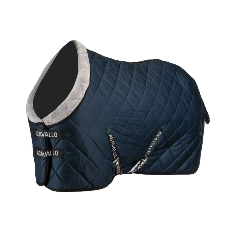 Doublure pour couverture de box matelasse 200g Acavallo - 115 cm - Marine Prix Rduit