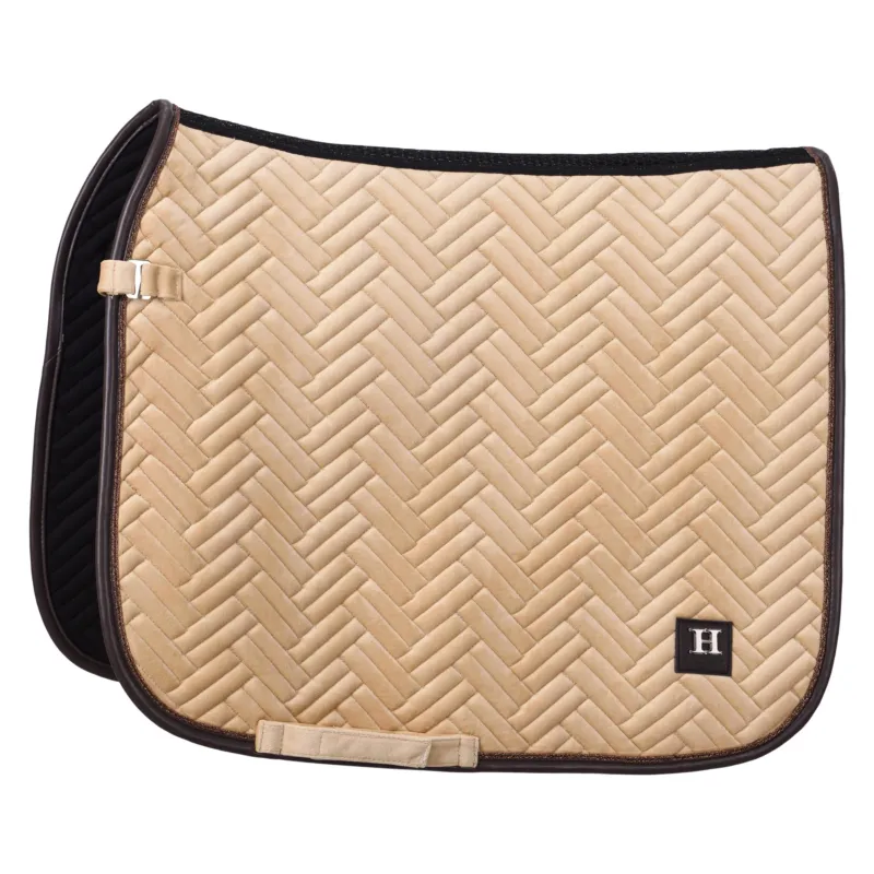 Livraison Express Tapis de selle HV Polo Luxury Dressage - Cheval - Champagne