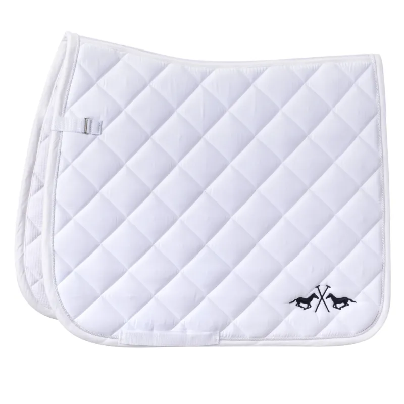 Tapis de selle HV Polo Celia club Dessage - Cheval - Blanc Vente Directe