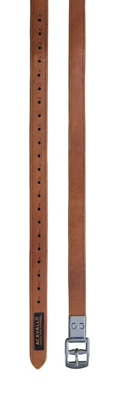Nouveaut Etrivires Acavallo Cuir Intrieur Nylon - 160 cm - Cognac