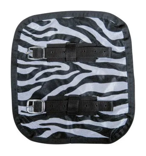 Rallonge de poitrail pour couverture anti-mouches HKM - Noir / blanc Populaire