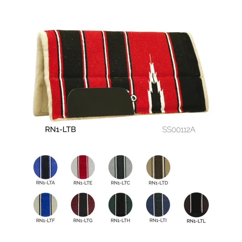 Populaire Tapis de Selle Western Poney Navajo avec Fond Synthtique Lakota - LTC