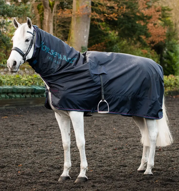 Nouvelle Collection Couverture pour monter Horseware Rambo Mack in a Sack - S - Marine / bordeaux