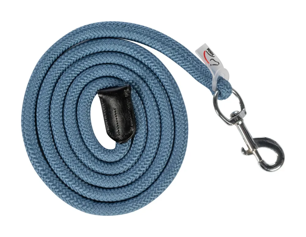 Offre Exclusive Longe Carlotta avec mousqueton HKM - 1 m 80 - Bleu gris