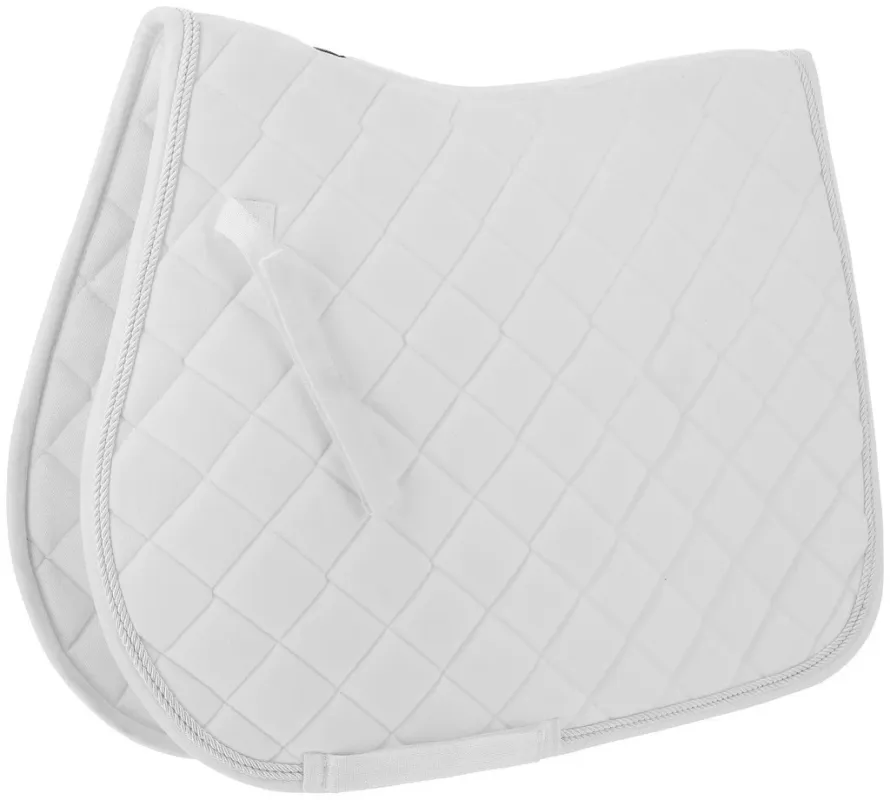 Produit De Marque Tapis de selle Riding World Velours - Cheval - Blanc