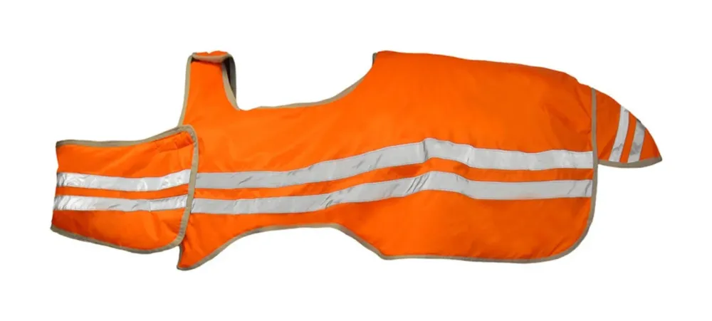 Seulement Aujourdhui Couvre rein fluo rflchissant Horze - 125 cm