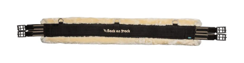 Sangle mixte avec fausse fourrure style Dalby Back on Track - 140 cm - Noir Promotion Saisonnire