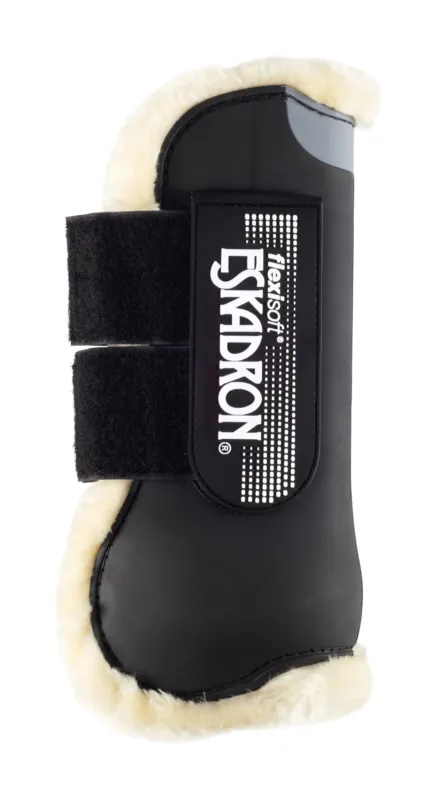 Certifi Gutres Eskadron Flexisoft antrieur fausse fourrure - Cheval - Noir