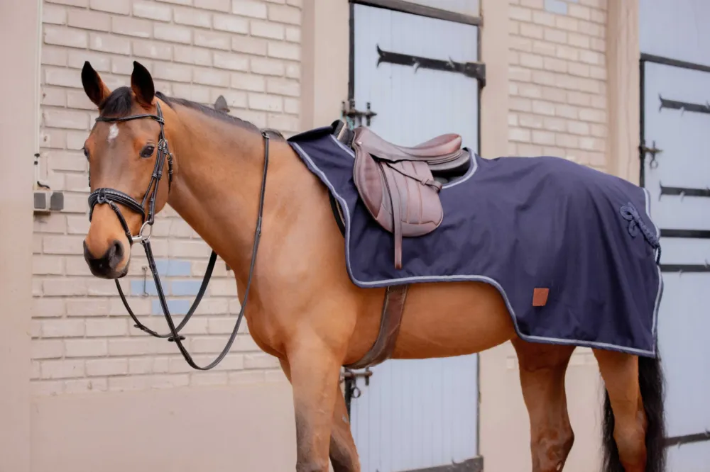 Petit Prix Couvre-reins Paddock Sports Classic Rain - 145 cm - Marine